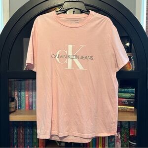 Men’s Calvin Klein Jeans Monogram Logo Crewneck Short Sleeve T-Shirt